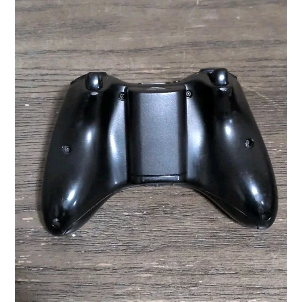 Microsoft Xbox 360 Wireless Black Controller TESTED Works With Battery Cover
